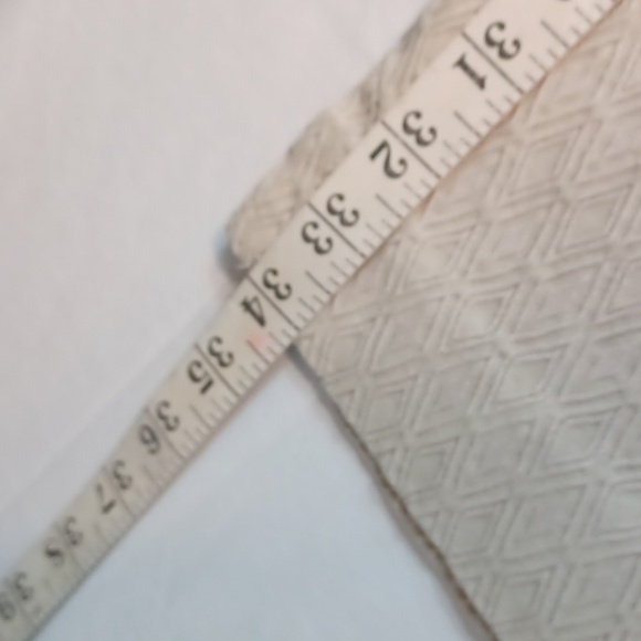 Vanhuesen   Diamond Pattern  Cream  Carpri Casual Pants Sz 16 Stretch - Picture 6 of 8